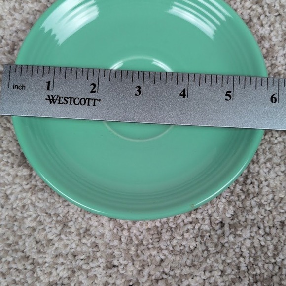 Fiesta Green Saucer Dish Homer Laughlin China Lead Free 6 inch - Picture 4 of 4